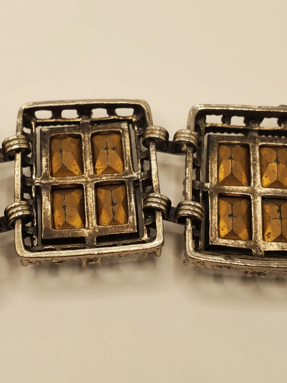 1 Silver -toned Bracelet, item # B-1200, wt. 78 grams.